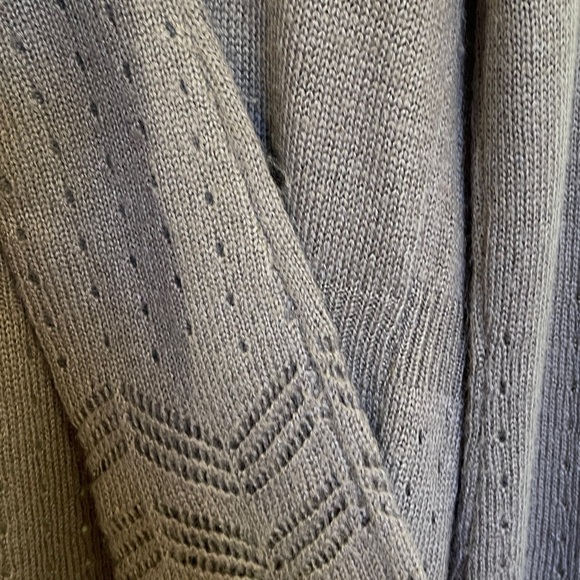 Decree Waterfall Cardigan Sweater Trumpet Sleeve L - Picture 13 of 16